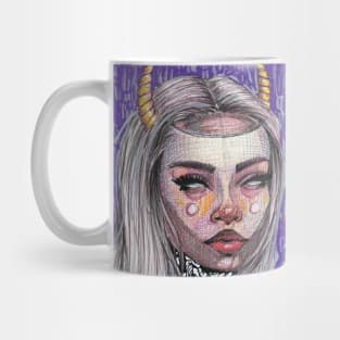 Purple Horn Mug